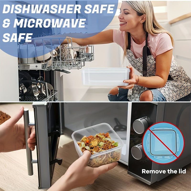 24–48 Piece Airtight Food Storage Container Set with Secure Lids for Pantry, Travel & Kitchen Organization