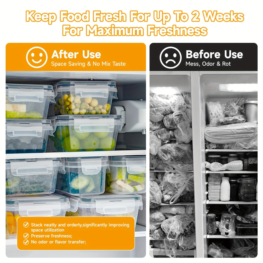 24–48 Piece Airtight Food Storage Container Set with Secure Lids for Pantry, Travel & Kitchen Organization