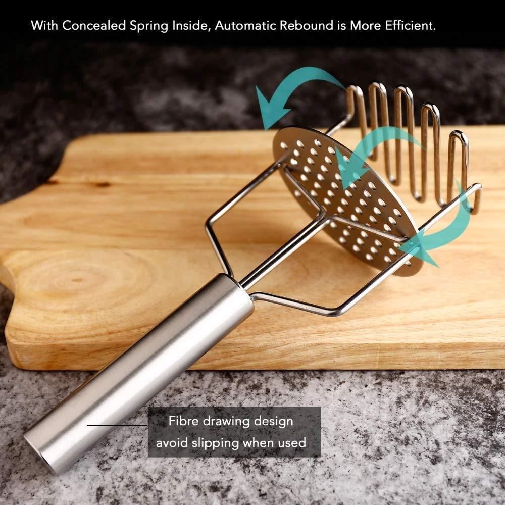 Potato Masher with Spring Stainless Steel