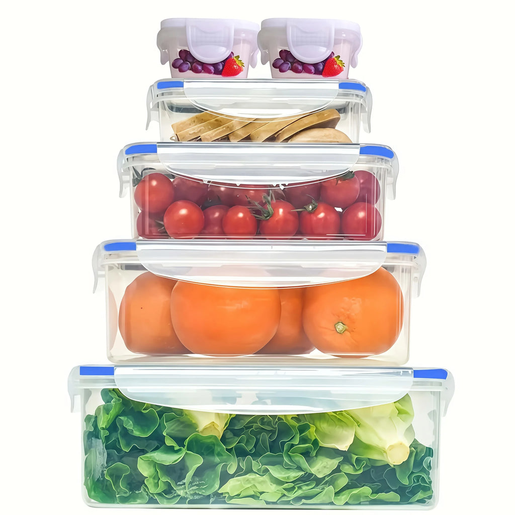 24–48 Piece Airtight Food Storage Container Set with Secure Lids for Pantry, Travel & Kitchen Organization