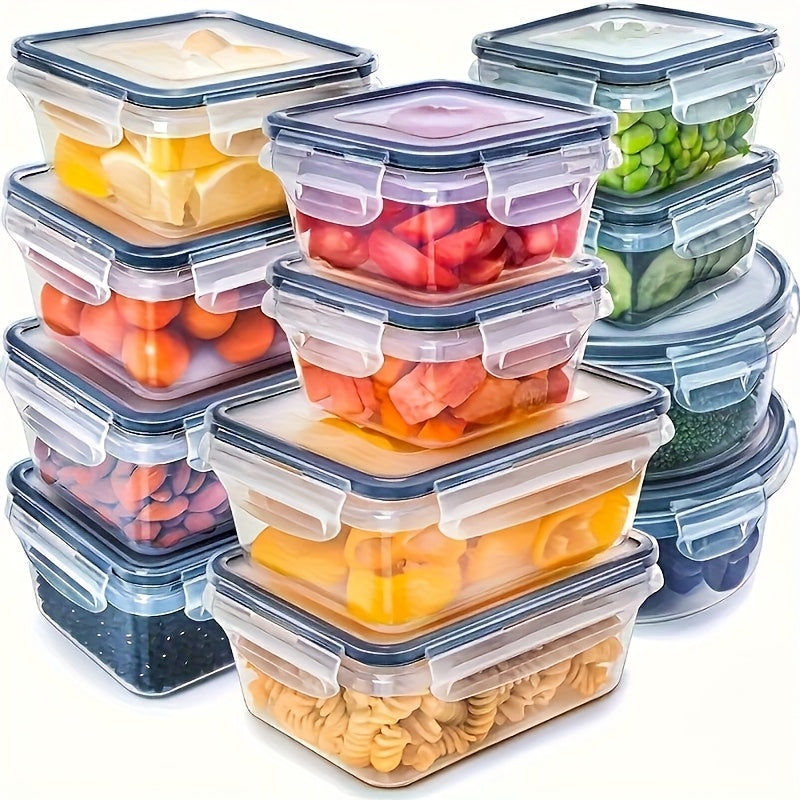 24–48 Piece Airtight Food Storage Container Set with Secure Lids for Pantry, Travel & Kitchen Organization